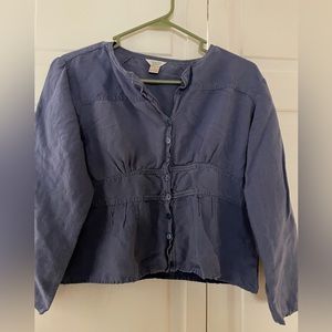 Christopher Banks crop top blouse.